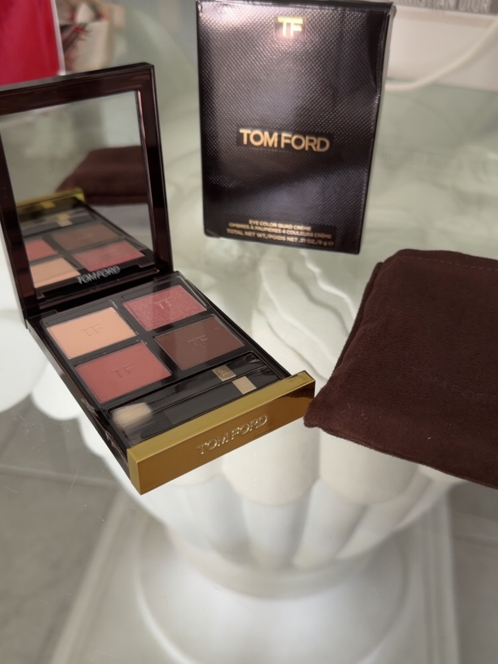 Tom Ford Eye Color Quad Creme 30 Insolent Rose Eyeshadow Palette w/ Box & Pouch